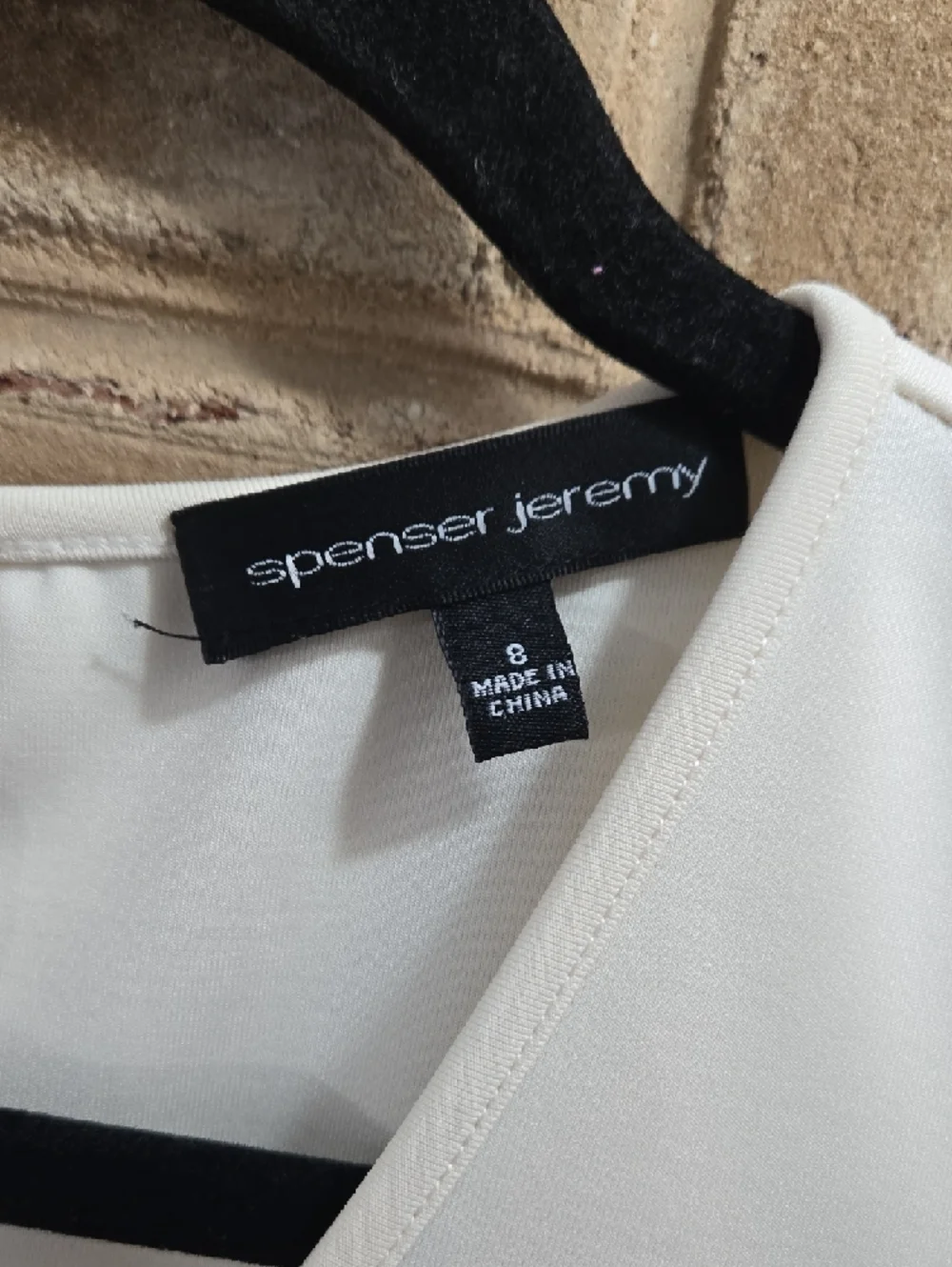 Spenser Jeremy Ivory Midi Dress with Black Embroidery - Picture 3 of 13